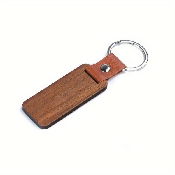 Rectangle Wooden Keychain/Tag For Men